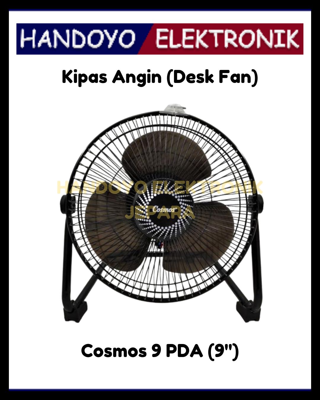 (PROMO) Desk Fan Cosmos Stainless PDA (9 Inch)