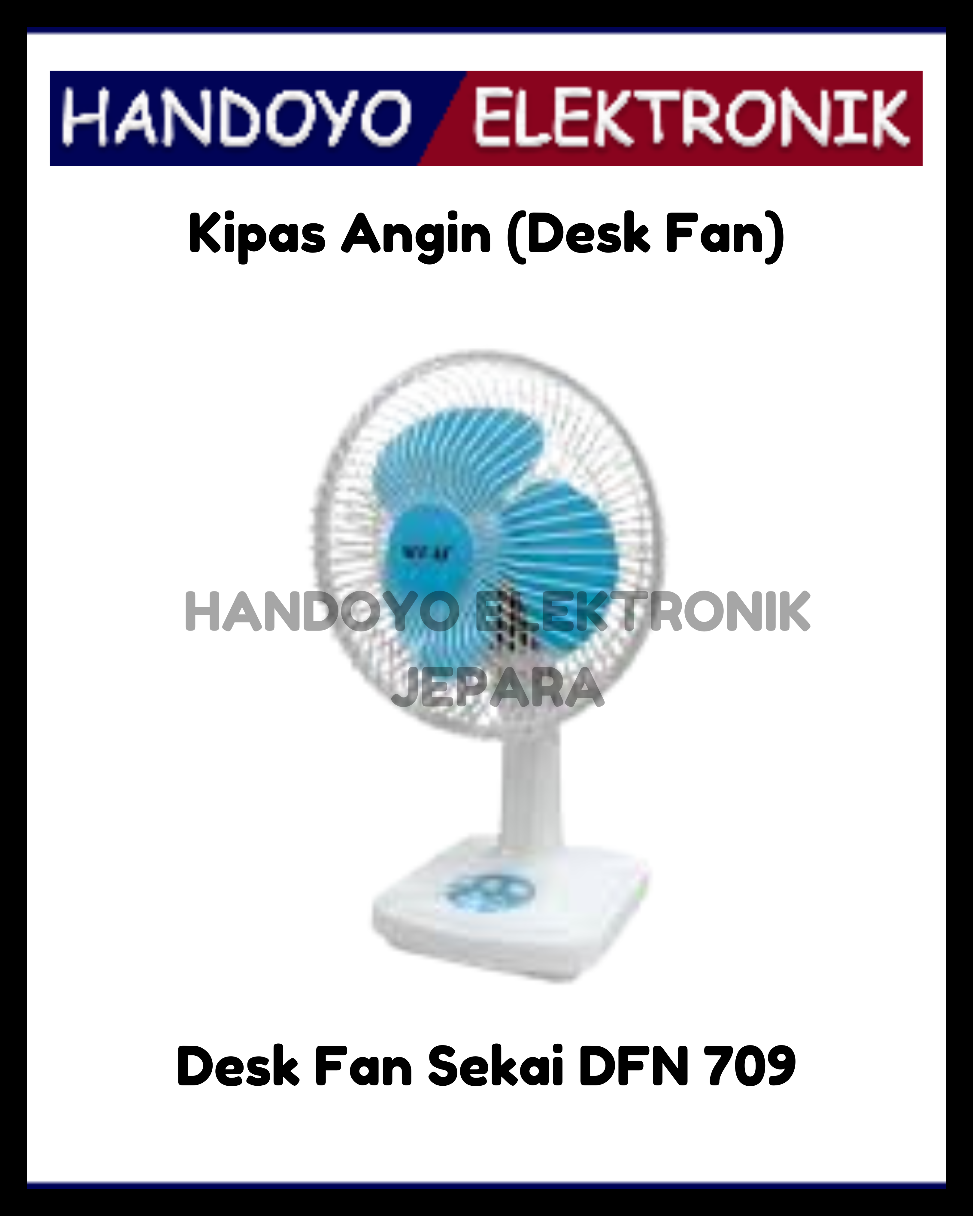 (PROMO) Desk Fan Sekai DFN 709