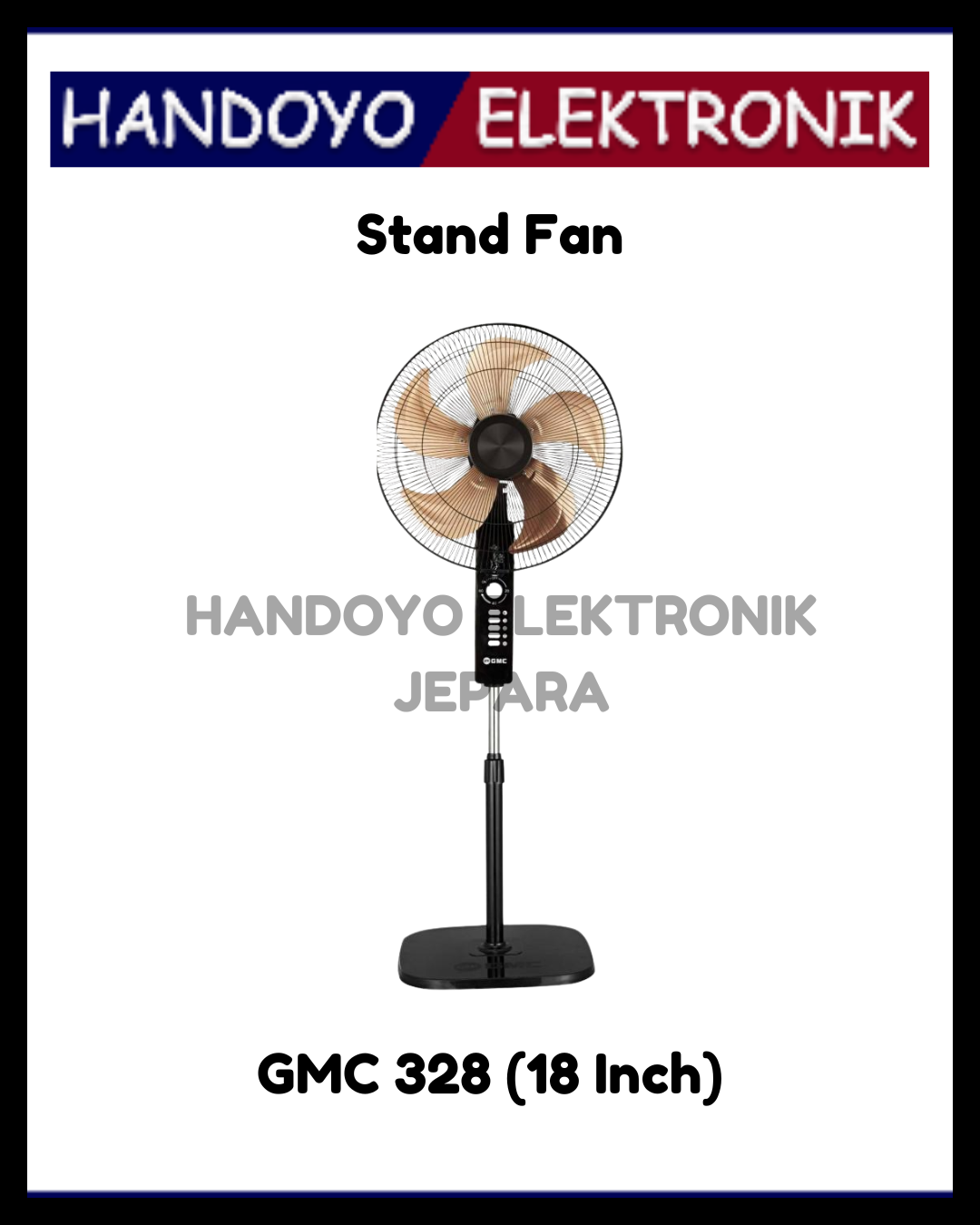 (PROMO) Stand Fan GMC 328 (18 Inch) (Kaki Kotak)