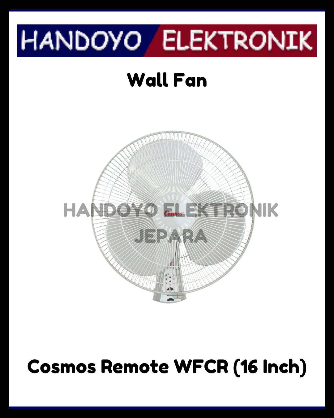Wall Fan Cosmos Remote WFCR (16 Inch)