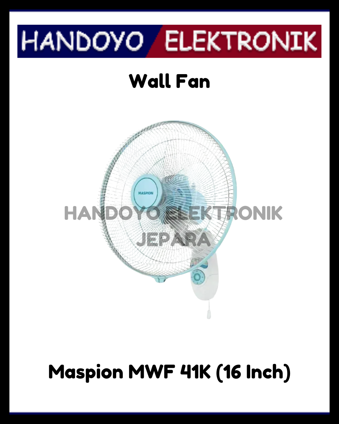 Wall Fan Maspion MWF 41K (16 Inch)