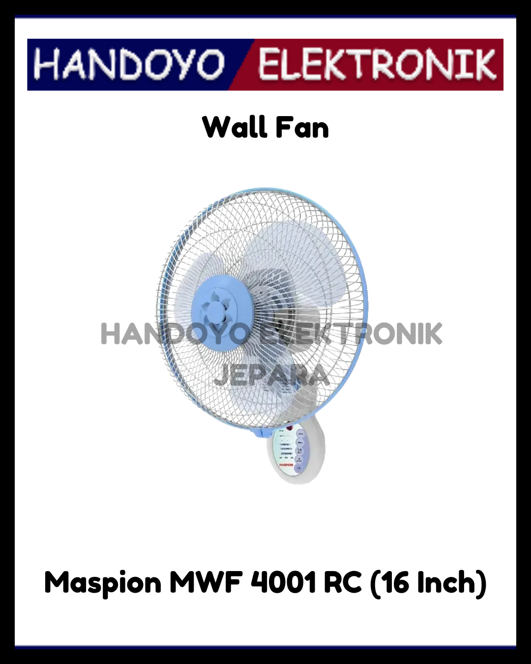 Wall Fan Maspion MWF 4001 RC (16 Inch)