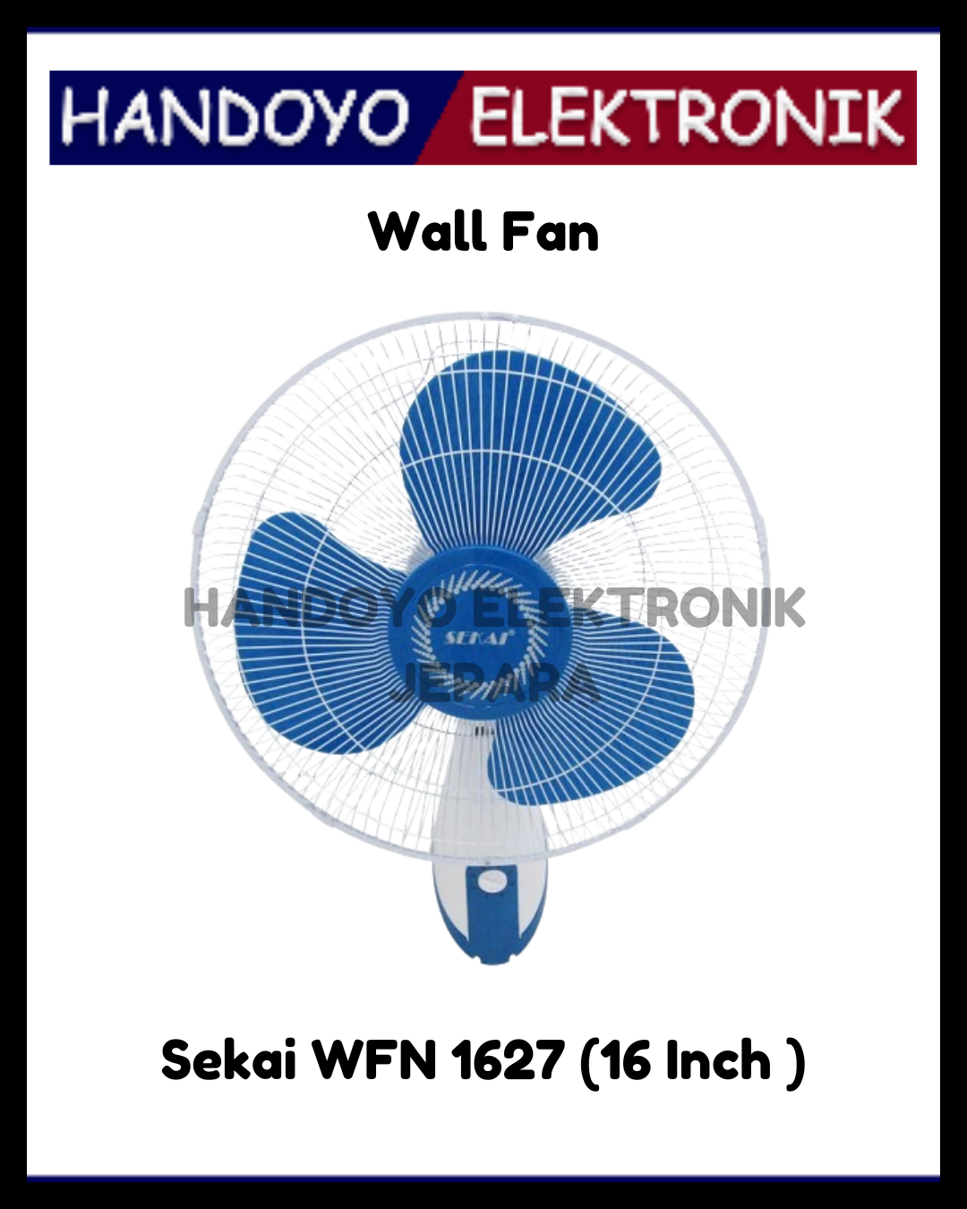 (PROMO) Wall Fan Sekai WFN 1627 (16 Inch )