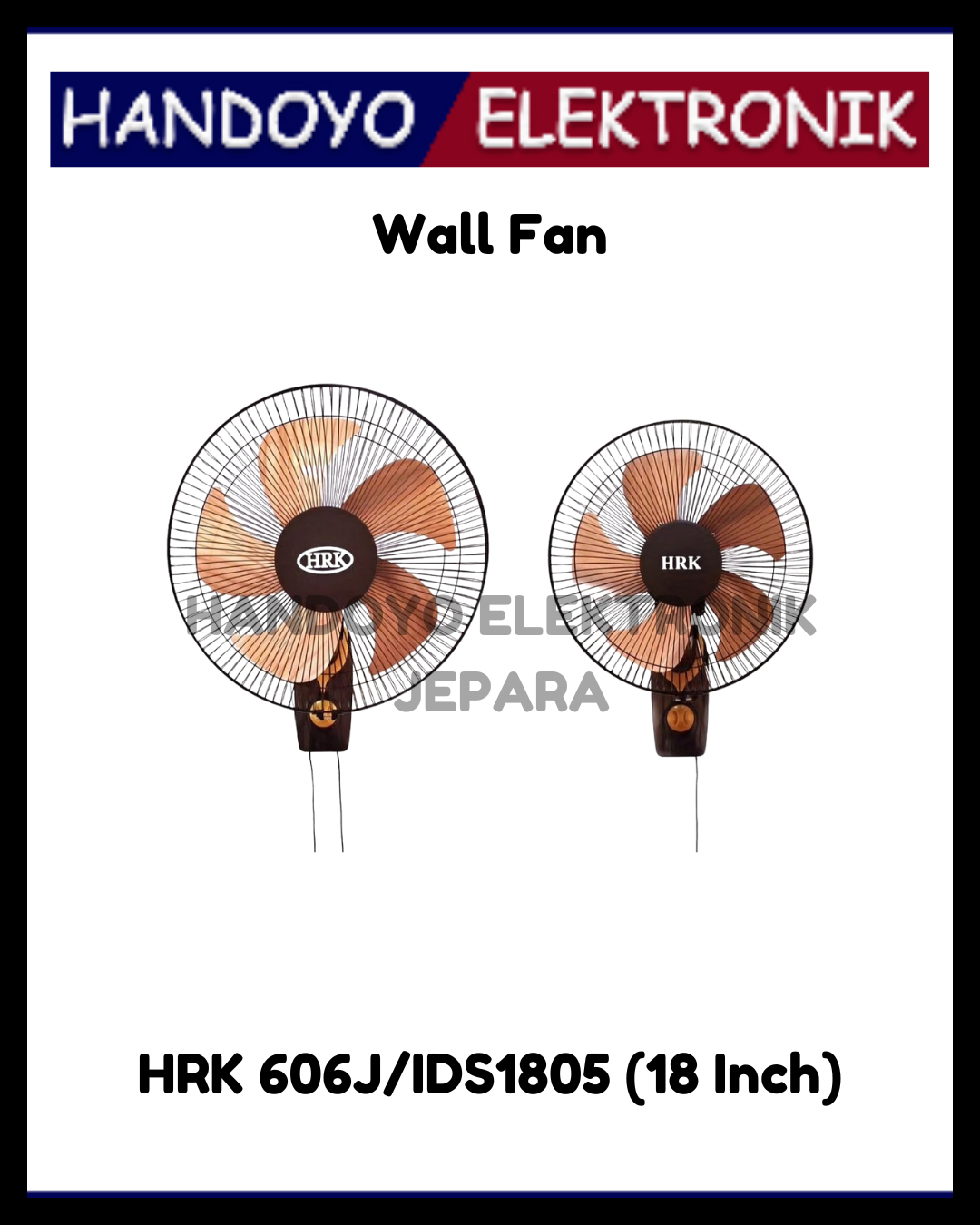 Wall Fan HRK 606J/IDS1805 (18 Inch)