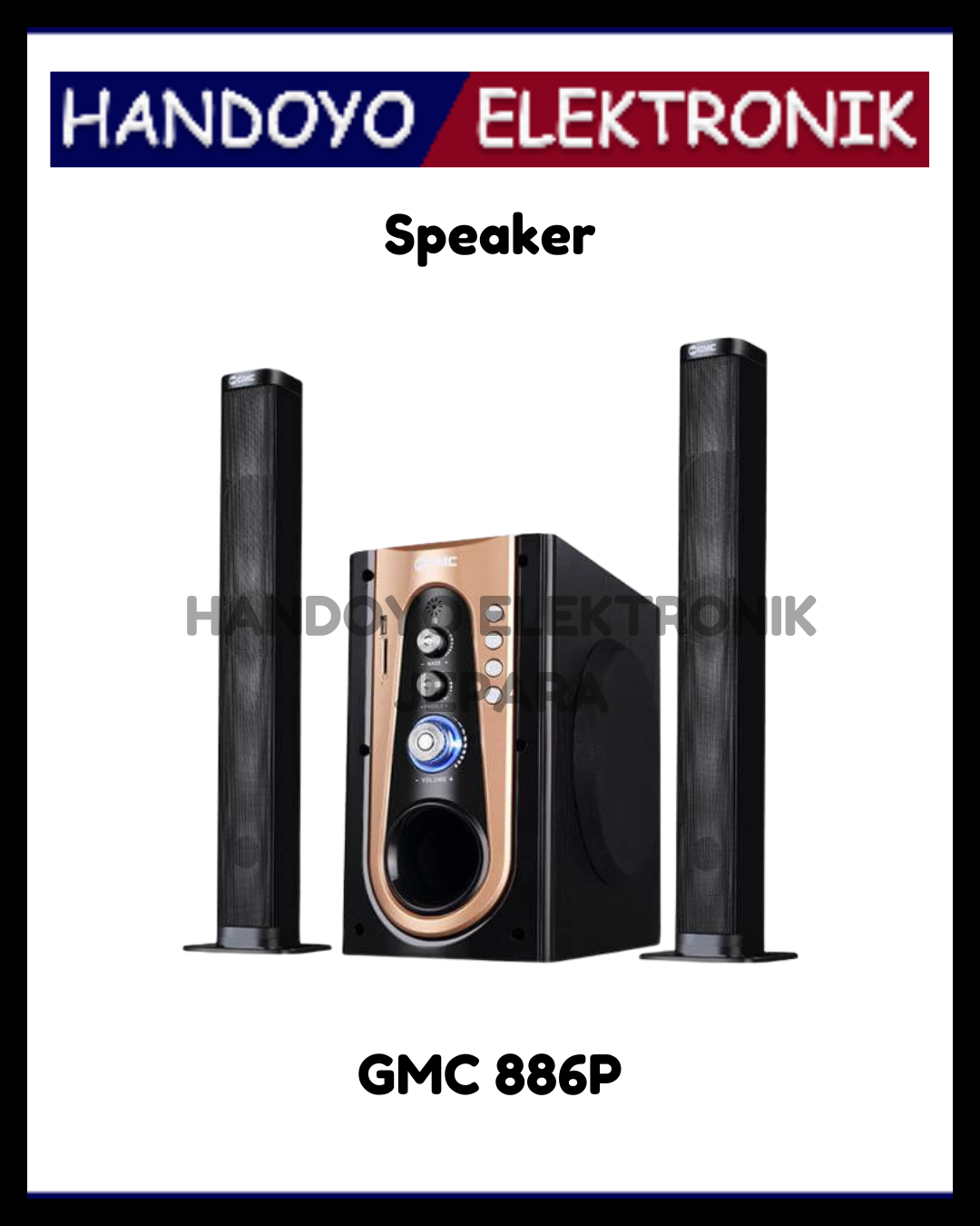 Speaker GMC 886P 2 in 1