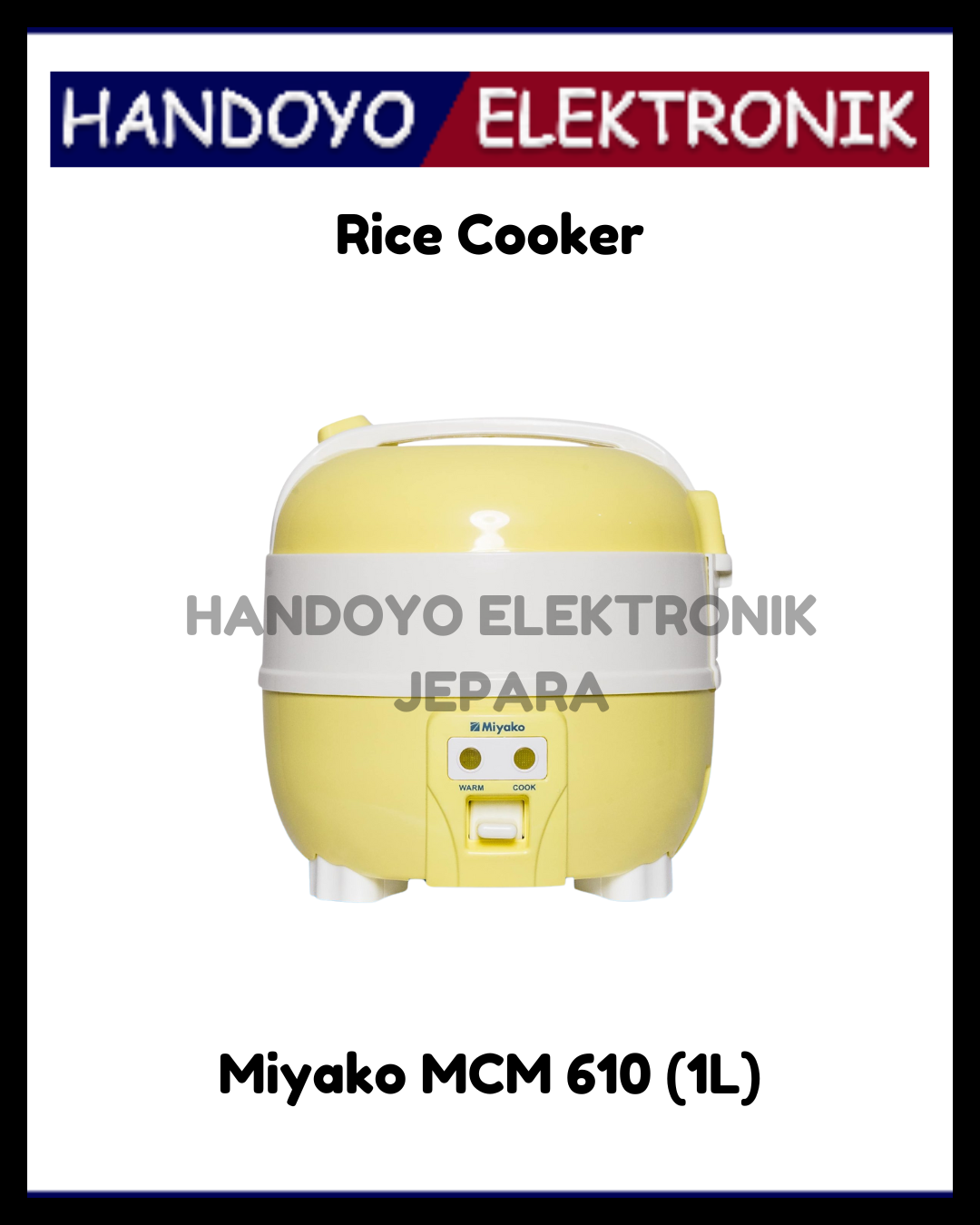 (PROMO) Rice Cooker Miyako MCM 610 (1L)