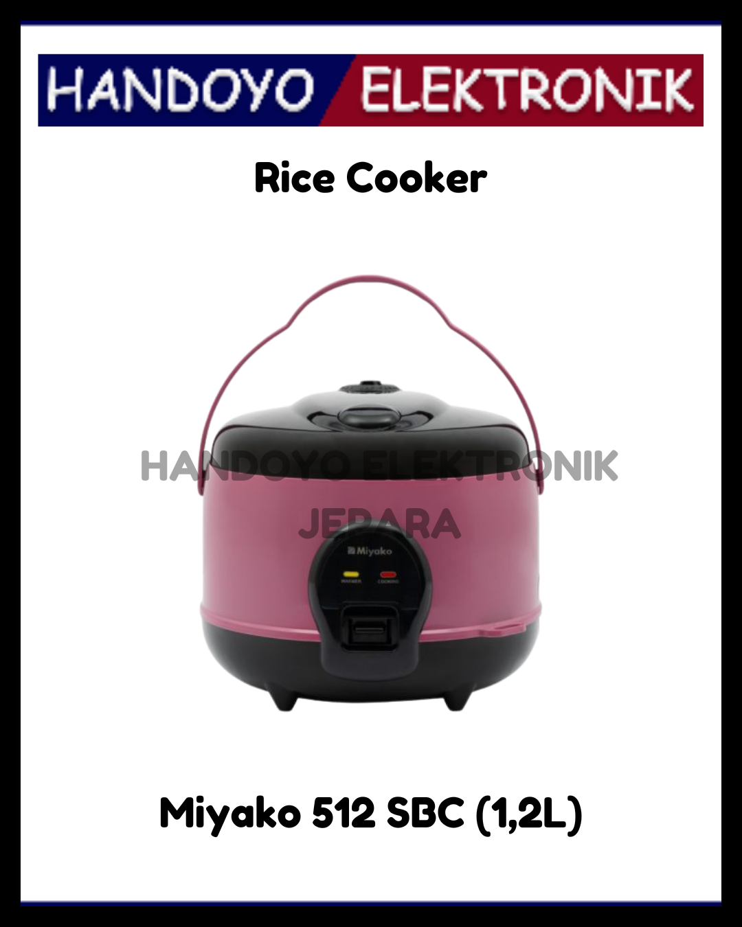 Rice Cooker Miyako 512 SBC (1,2L)
