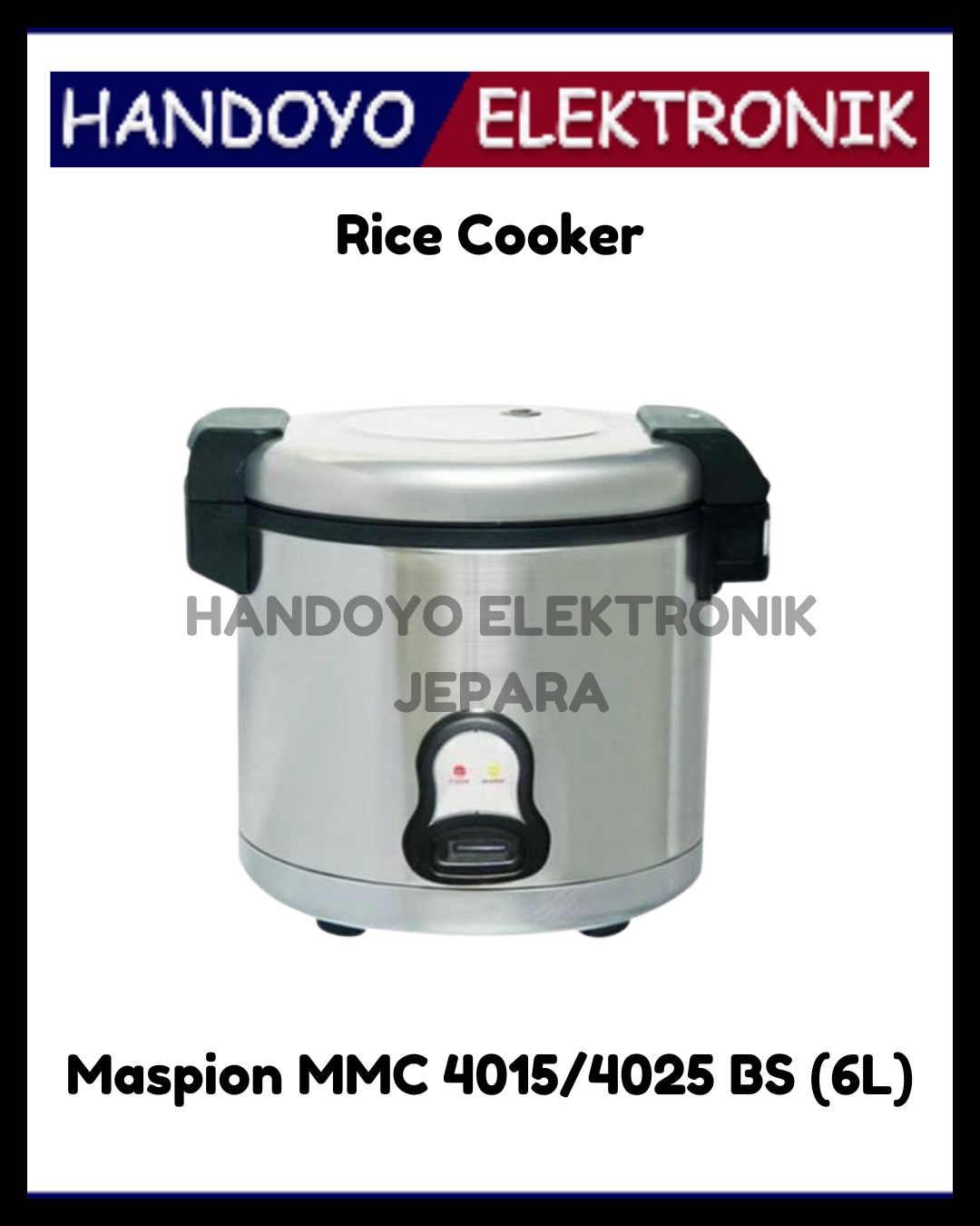 Rice Cooker Maspion MMC 4015/4025 BS (6L)