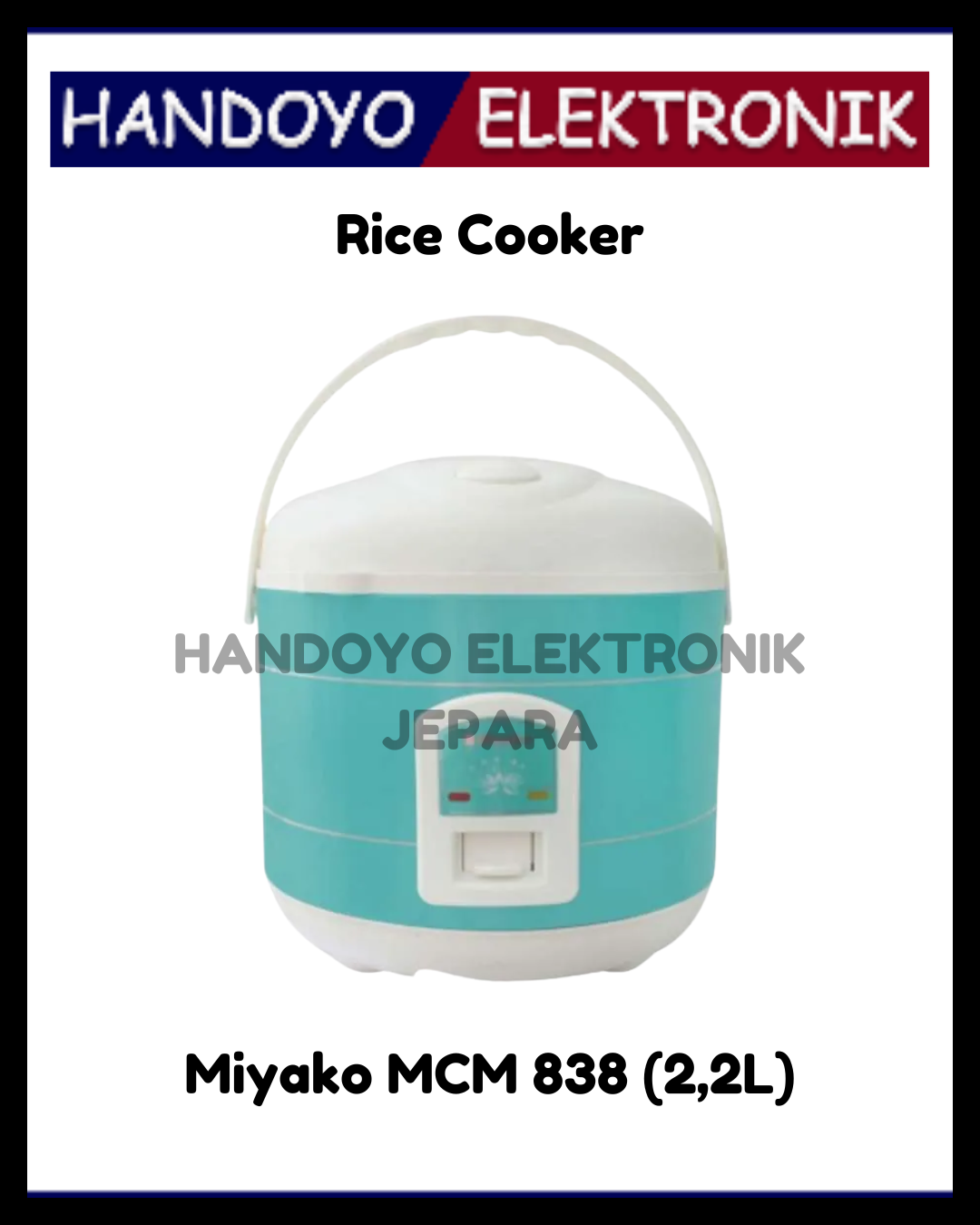 Rice Cooker Miyako MCM 838 (2,2L)