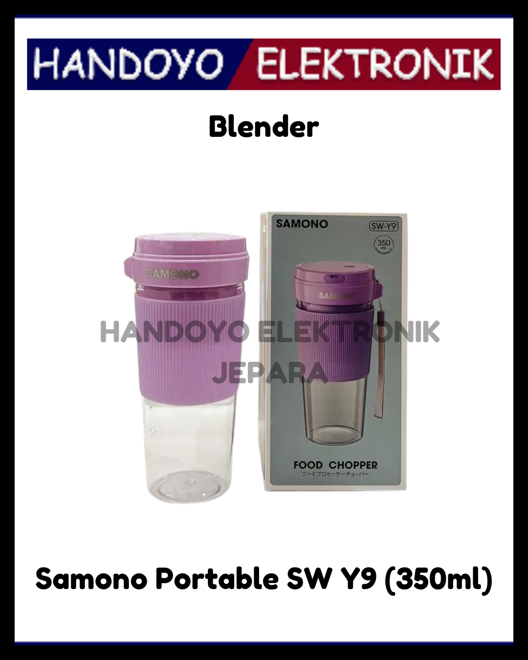 Blender Samono Portable Food Processor SW Y9 (350ml)
