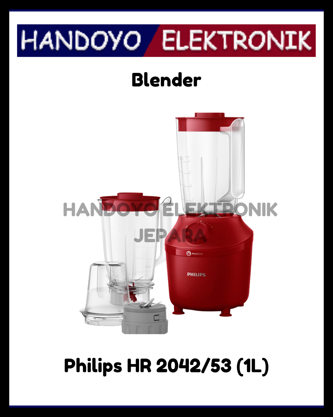 Blender Philips HR 2042/53 (1L)