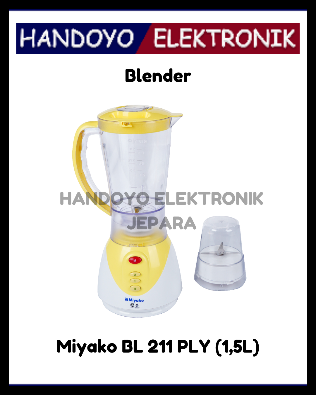 (PROMO) Blender Miyako BL 211 PLY Plastik (1,5L)