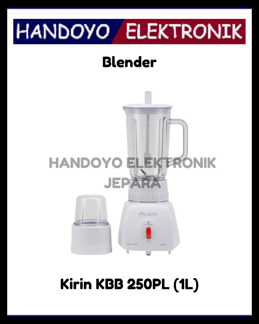 (PROMO) Blender Kirin KBB 250PL (1L)