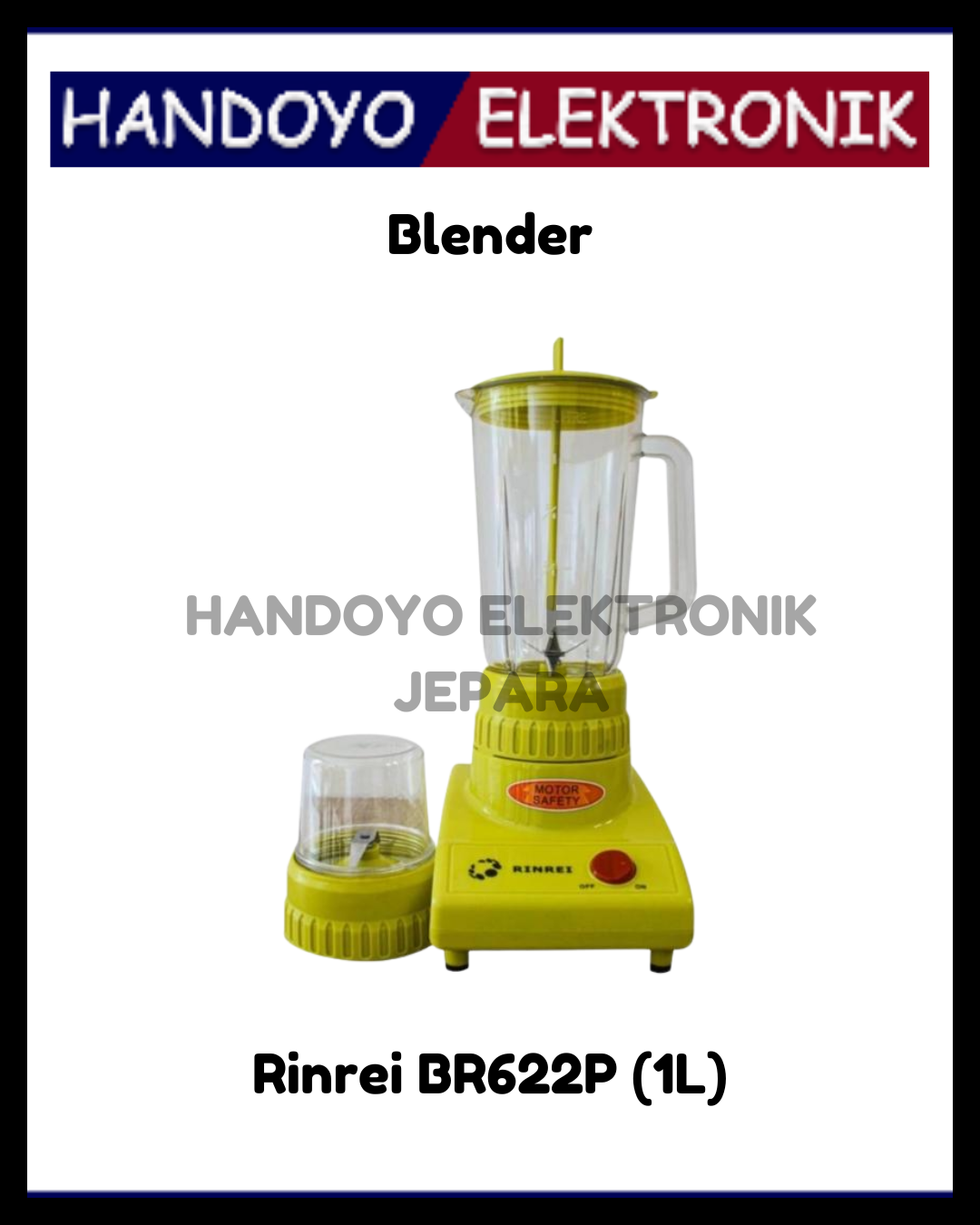 (PROMO) Blender Rinrei BR622P Plastik (1L)