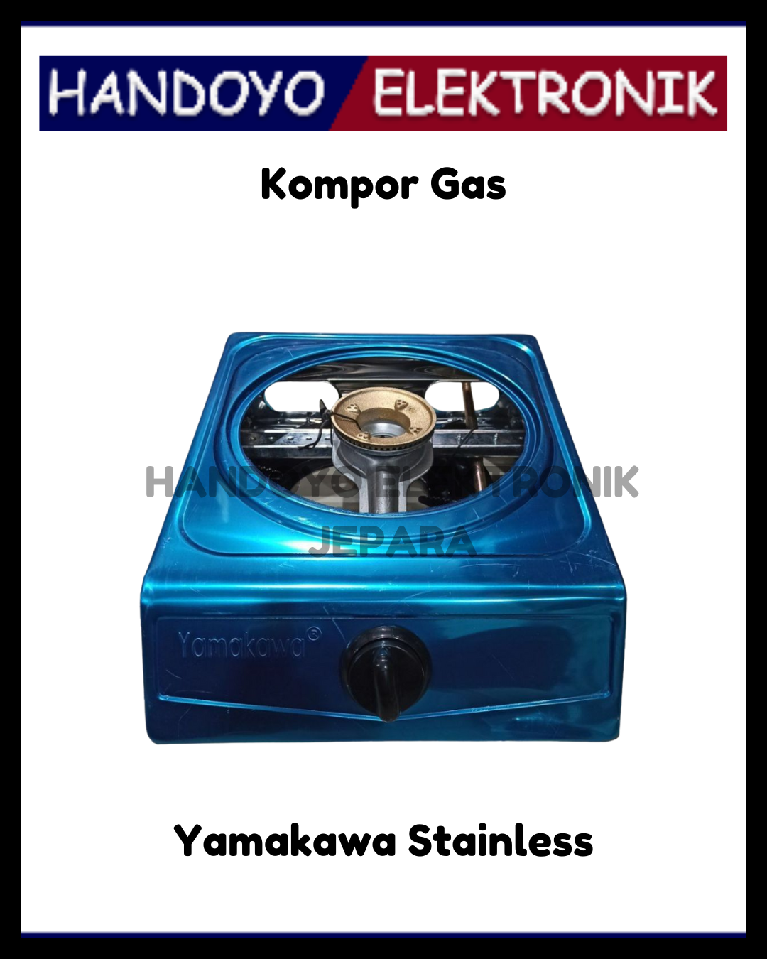 Kompor Gas 1 Tungku Yamakawa Stainless