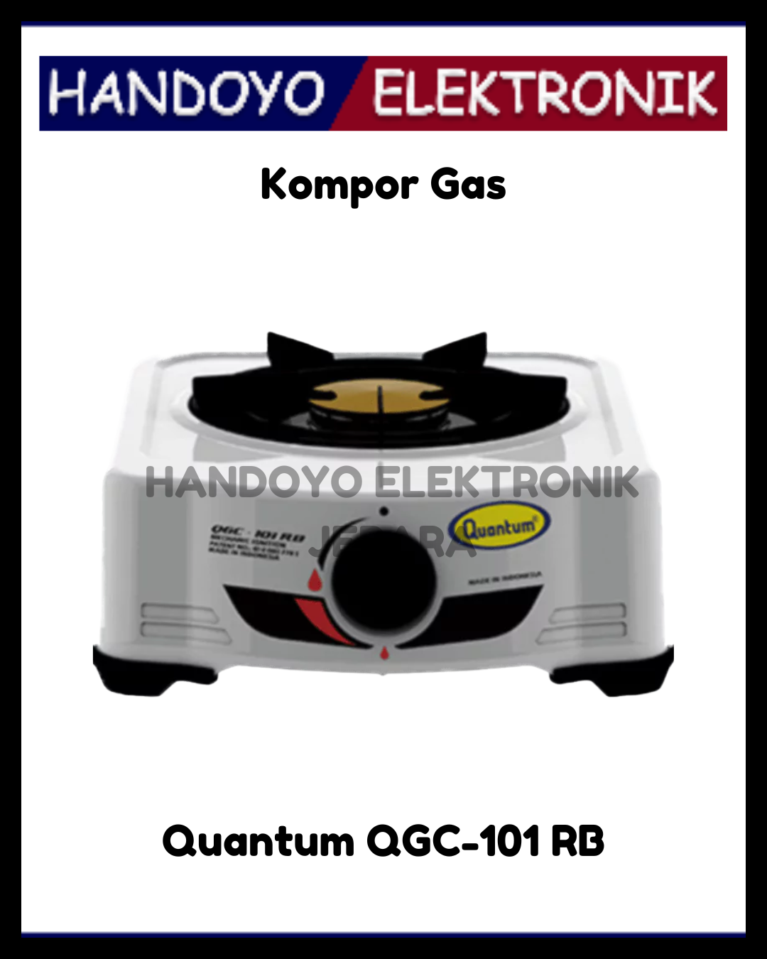 Kompor Gas 1 Tungku Quantum QGC-101 RB