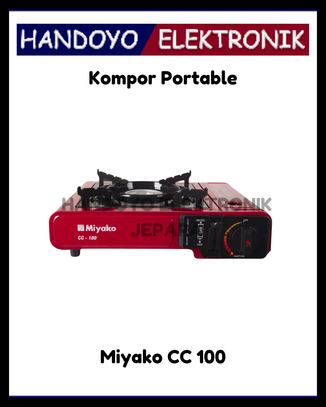 Kompor Gas Portable Miyako CC 100