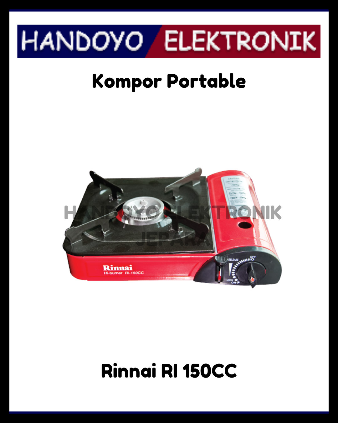 Kompor Gas Portable Rinnai RI 150CC
