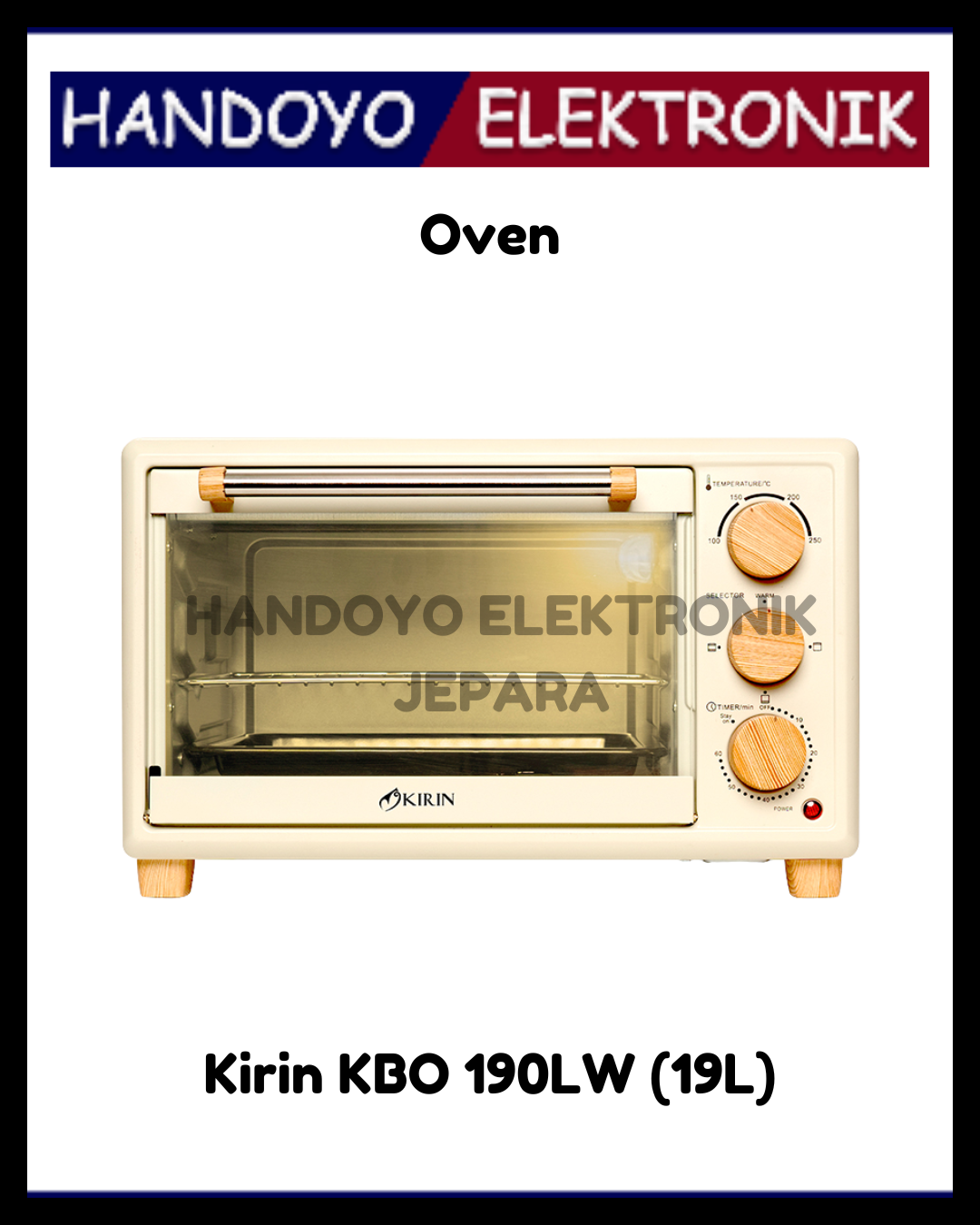 Oven Kirin KBO 190LW (19L)