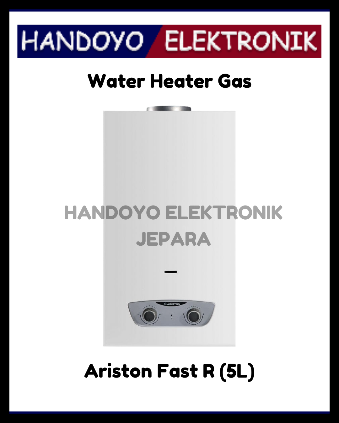 Water Heater Gas Ariston Fast R 5L