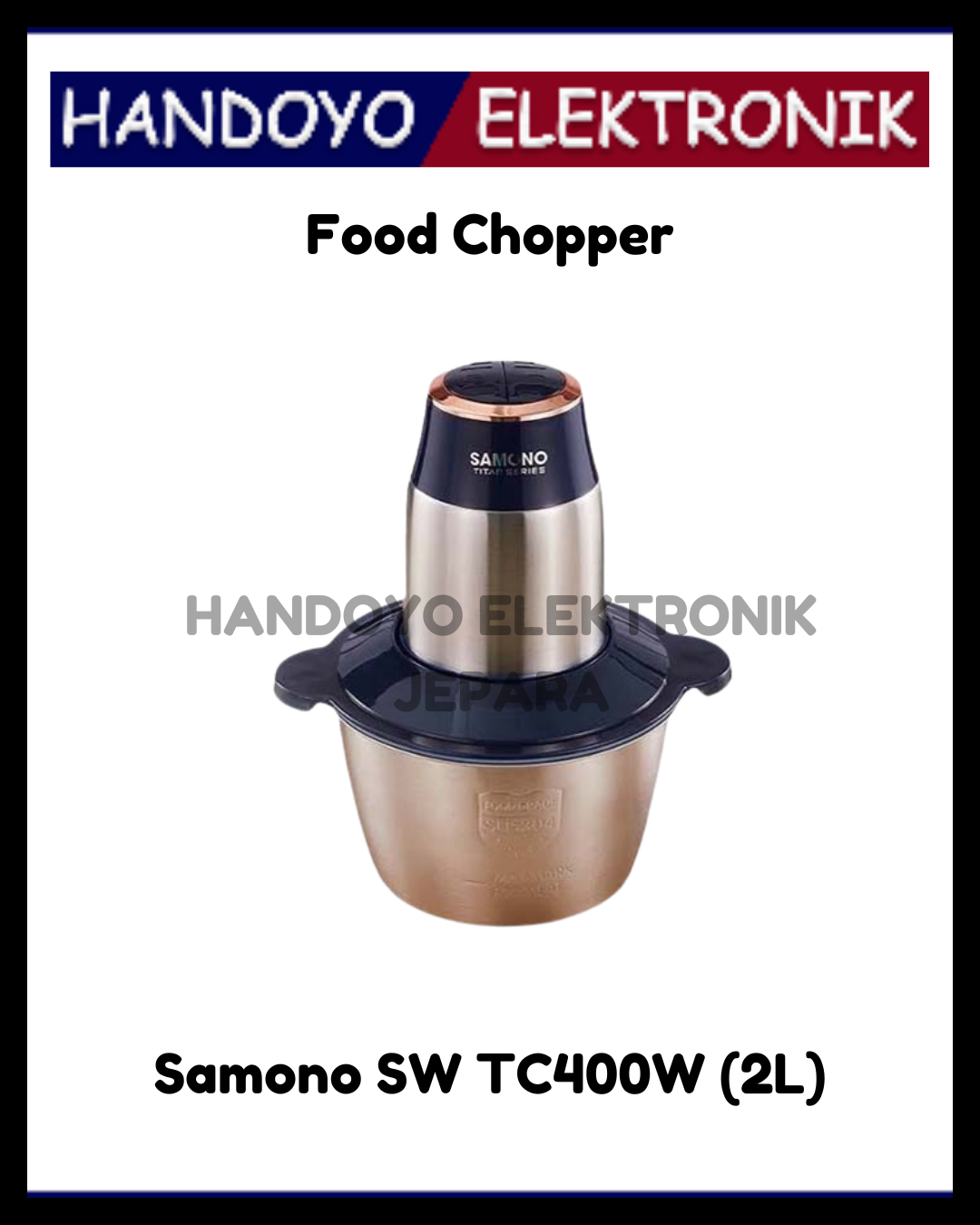 Food Chopper Samono SW TC400W (2L)