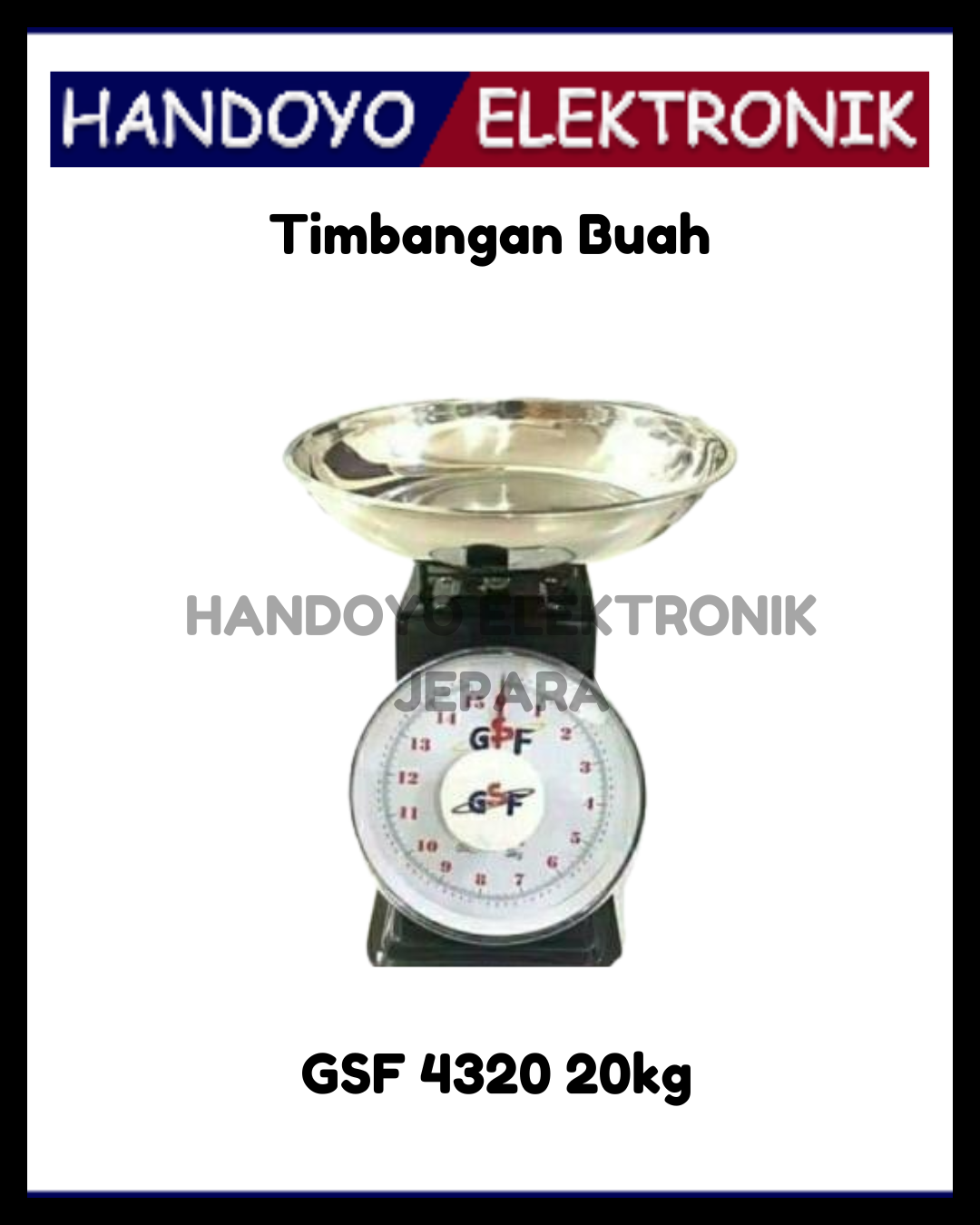 Timbangan Buah GSF 4320 20kg