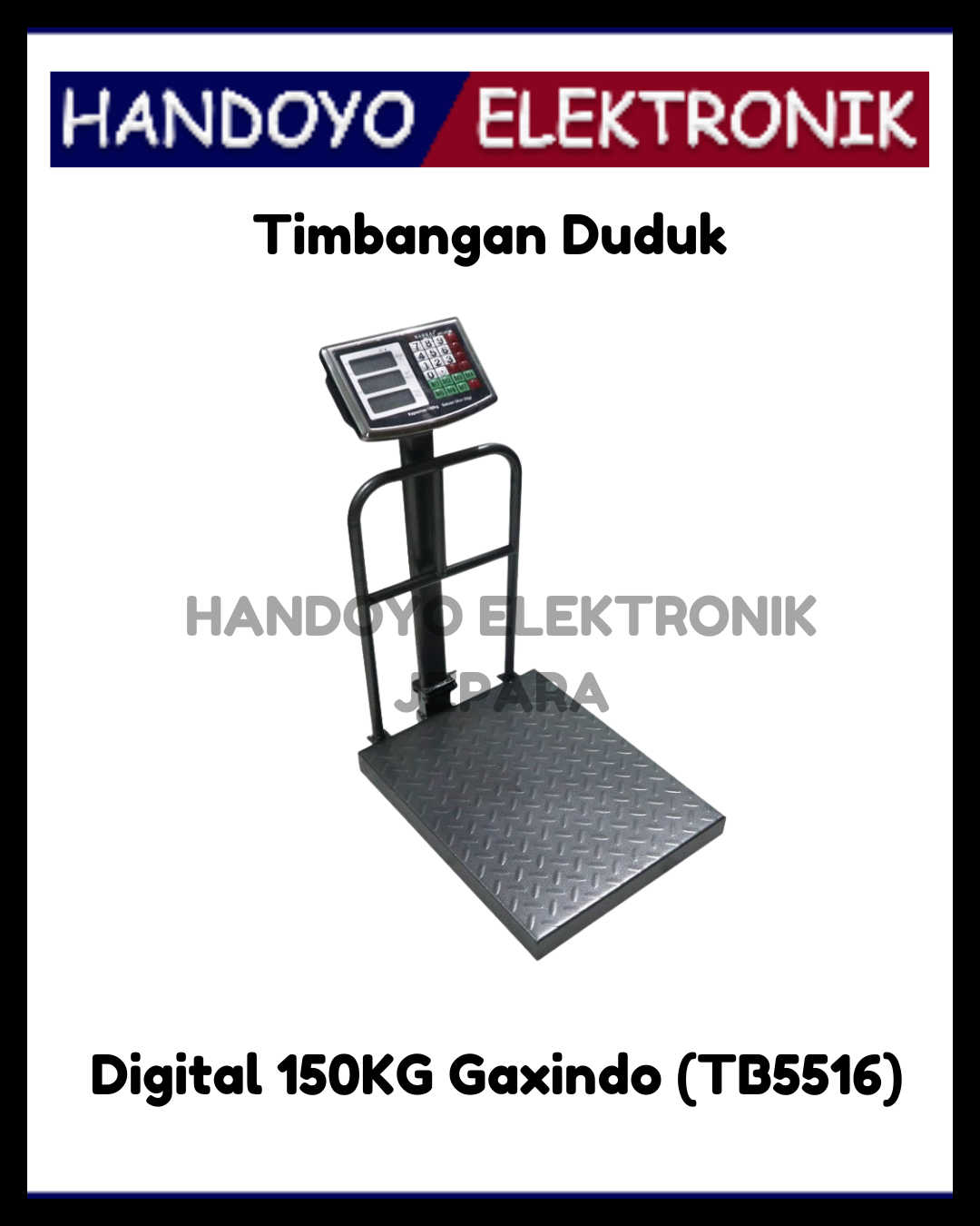 Timbangan Duduk Digital 150KG Gaxindo (TB5516)