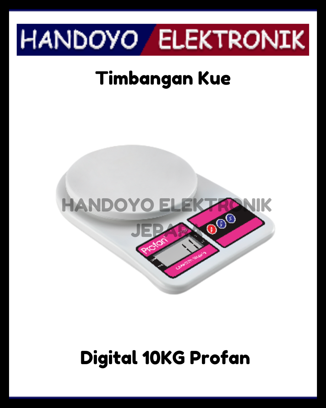 Timbangan Kue Digital 10KG Profan