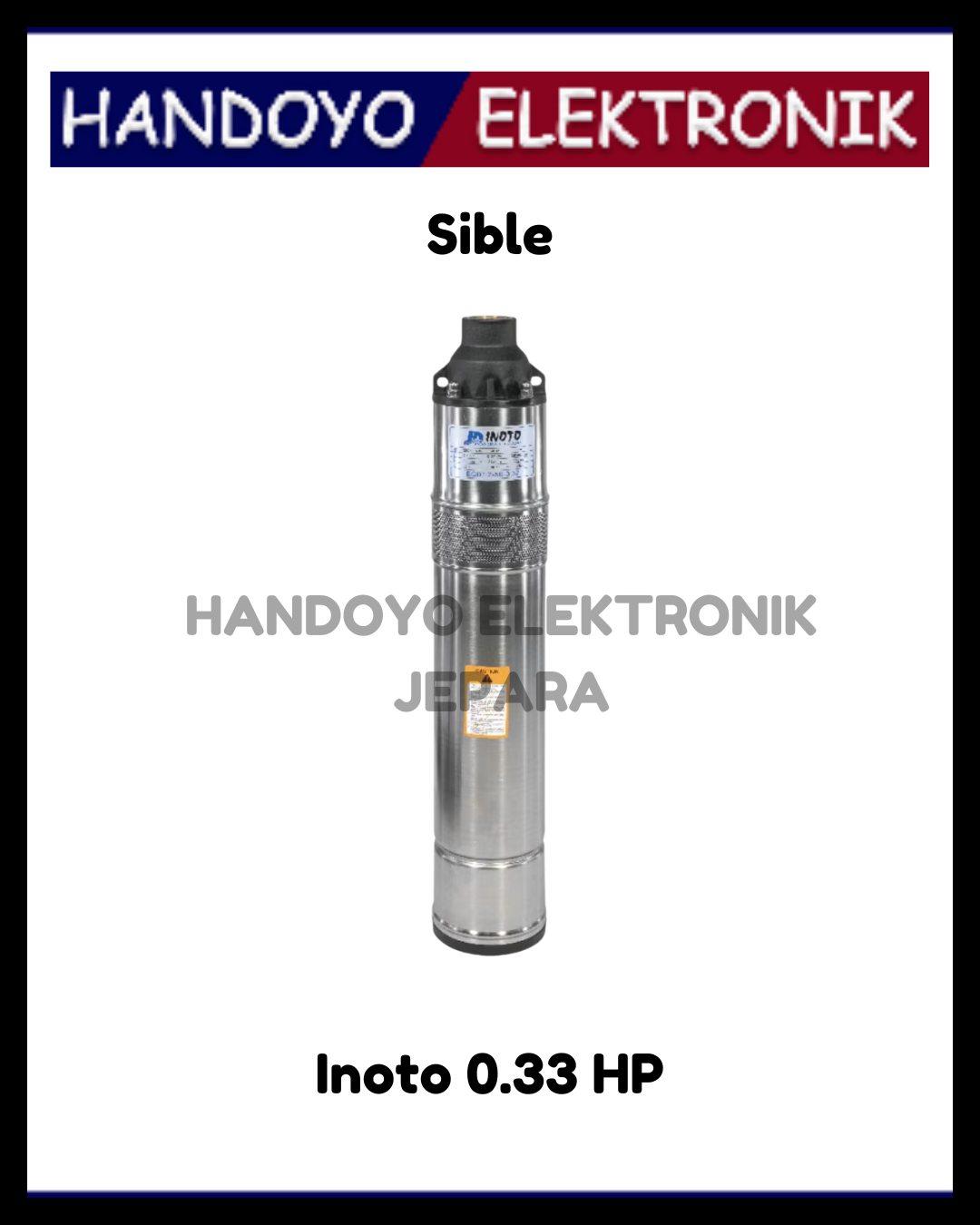 Pompa Sible Inoto 0.33 HP