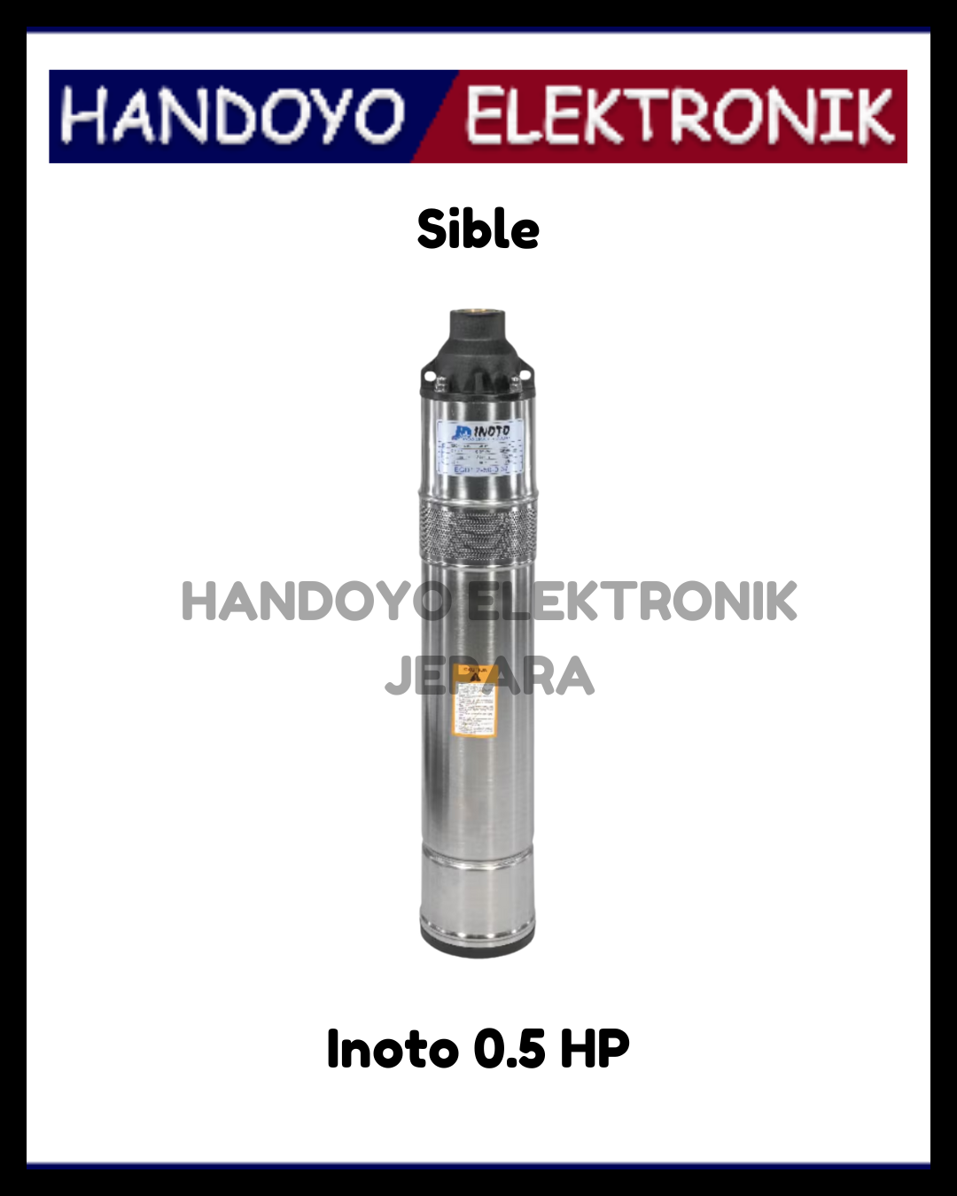Pompa Sible Inoto 0.5 HP