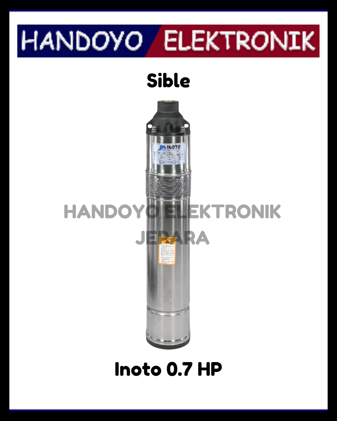 Pompa Sible Inoto 0,7HP